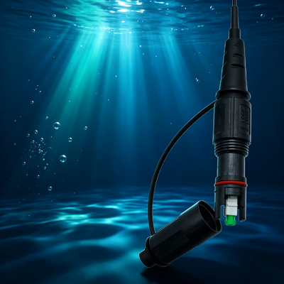 FTTH Armoured SC/APC 5.0 Black Corning Waterproof Fiber Optic Patch Cord drop cable FTTH cable