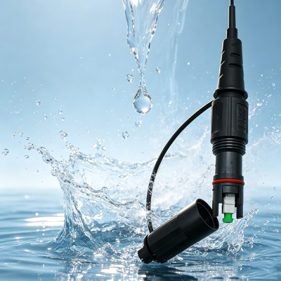 FTTH Armoured SC/APC 5.0 Black Corning Waterproof Fiber Optic Patch Cord drop cable FTTH cable