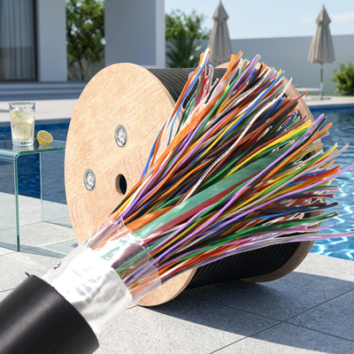 Cat3 UTP and FTP 24AWG 10 / 16 / 20 / 25 / 50 / 100 / 200 Pair Indoor Outdoor Multi Pair Telephone Cable