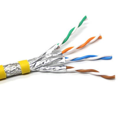 Customized Multi Color Indoor CAT7 CAT8 FTP / SFTP CU LSZH CAT6A STP Ethernet Cable