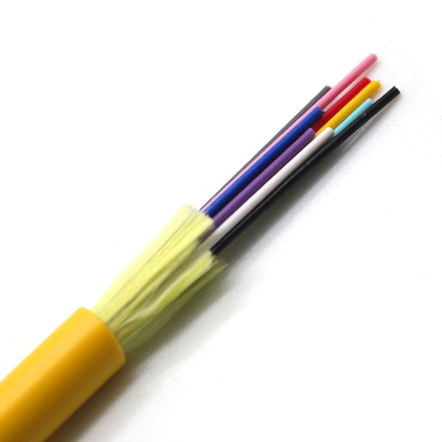 OEM GJFJV Indoor Nichtmetall-Breakout-Kabel mit 12 Kernen Kevlar PE-Schicht Glasfaserkabel
