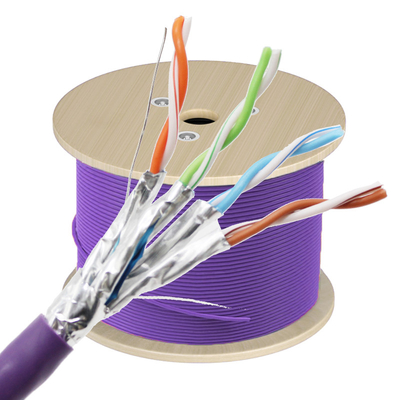 Doppelgeschütztes 2000MHz-Industrielles Ethernet-Kabel FTP 23AWG aus massivem Kupfer