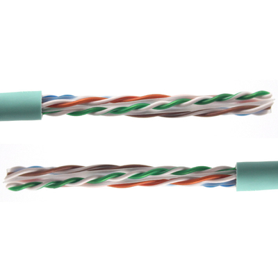 Individuelles Ethernet-LAN-Kabel 23AWG UTP Cat6A mit CE-Zertifikaten Blau/Grau Referenzbandbreite 750 MHz