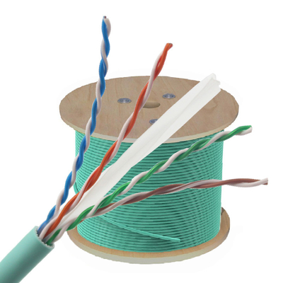 Cat6A UTP SFTP-Ethernetkabel für Netzwerksysteme mit 100% massivem, nacktem Kupferleiter und farbcodierten PE-Isoliermaterialien