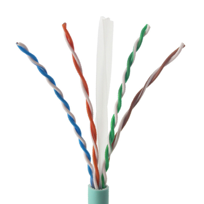Innenräumliche PVC-Jacke Netzwerkkabel 1000ft/305m Isoliermaterialien Farbcodiertes PE Cat6A UTP 0,57mm Kupfer