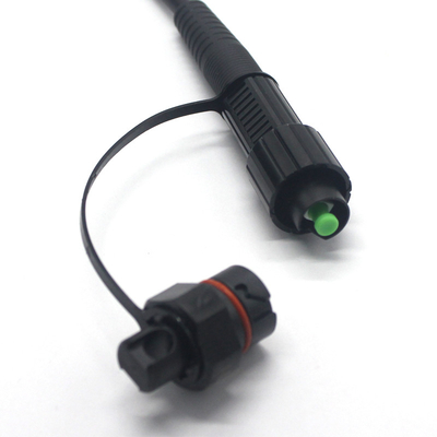 FTTH Armored SC/APC 5.0 Black Corning Wasserdichtes Glasfaserpatchkabel für Abwurfkabel