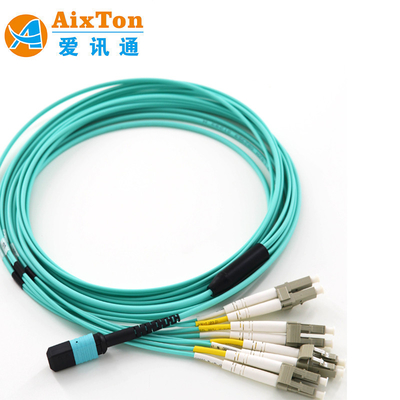 MPO-MPO/APC OM3 12/24 Glasfaser-Patchkabel Buchse/Stecker LZSH/OFNR Kabel
