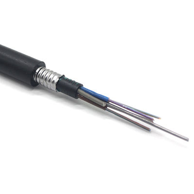 Einzelmodus-gepanzertes Glasfaserkabel 48/96/144 CORE Kommunikationskabel Internet GYTY53 GYTA53 Kommunikationskabel