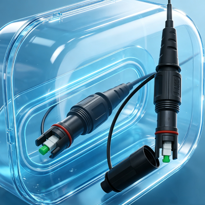 Outdoor IP68 Corning Jumpers GJYXFCH FRP Drop Cable Patch Cord with Messenger